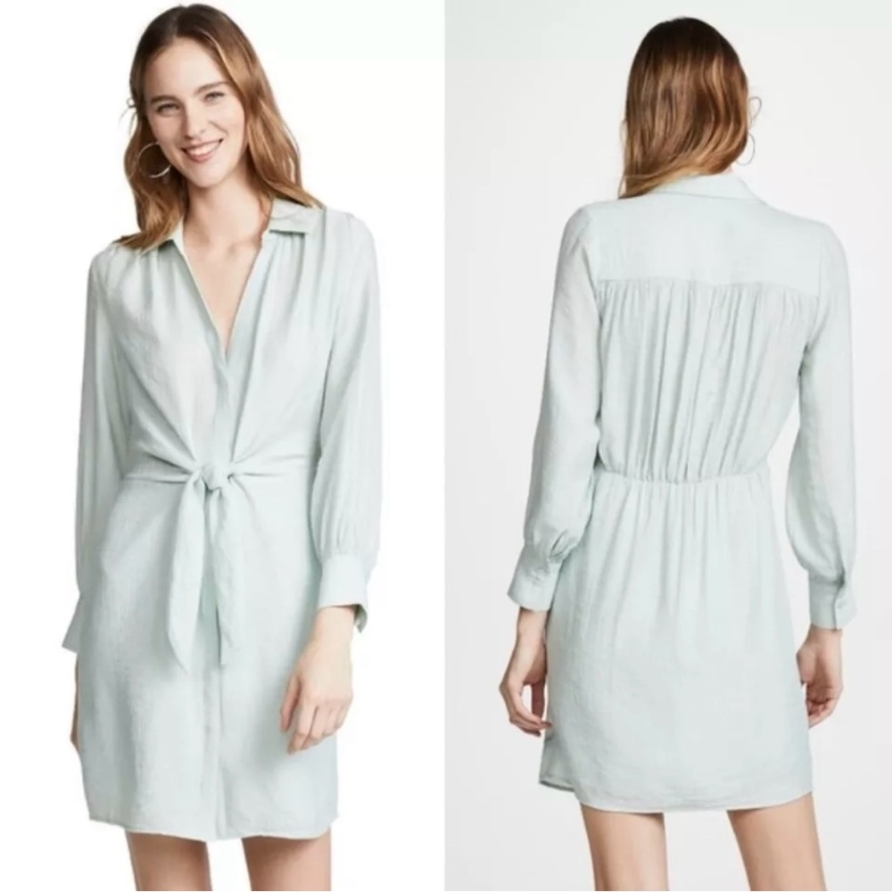 brochu walker madsen shirt dress wrap tie front